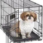 MidWest Homes for Pets Newly Enhanced Single Door iCrate Dog Crate, Includes Leak-Proof Pan, Floor Protecting Feet, Divider Panel & New Patented Features