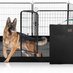 PJYuCien Dog Playpen Plus Storage Bag, 31.3″ H 8 Panels Puppy Pen with Square Bottom, Heavy Duty Dog Fence for Puppies/Small Dogs