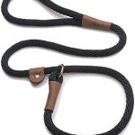 Mendota Pet Slip Leash – Dog Lead and Collar Combo – Made in The USA – Black, 1/2 in x 6 ft – for Large Breeds