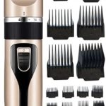 VCM Dog Clipper 2 in 1 Grooming Kit Electric Rechargeable Cordless Shaver Replaceable Paw Trimmer Blade Low Noise for Dog Cat Pet