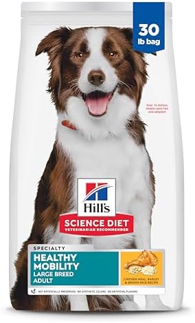 Hill’s Science Diet Adult Healthy Mobility Large Breed Dry Dog Food, Chicken Meal, Brown Rice, & Barley, 30 lb. Bag