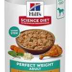 Hill’s Science Diet Adult Perfect Weight Wet Dog Food, Hearty Vegetable & Chicken Stew, 12.5 oz. Cans, 12-Pack