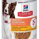 Hill’s Science Diet Adult 1-6 Perfect Digestion Wet Dog Food, Chicken, Vegetable, & Rice, 12.8 oz. Cans, 12-Pack