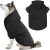 Dog Sweaters for Large Dogs Dog Hoodie Dog Sweater Solid Soft Brushed Fleece Dog Clothes Dog Hoodie Sweatshirt with Pocket(Black-XL)