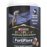 Purina Pro Plan Veterinary Supplements FortiFlora Daily Probiotics for Dogs Chewable Tablets for Digestive Gut Health and Diarrhea – 90 ct. Canister
