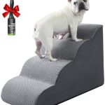 Ryoizen Dog Stairs & Ramps to High Beds & Couch – Up to 24” – Non-Slip, High-Density Foam Steps for Small & Large Dogs & Cats