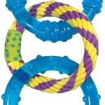 Petstages Dental Links Dog Chew Toy – Puppies & Adults, Strong Chewers, Multiple Textures & Rope, 8.5″ x 4″ x 1″