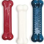 Nylabone Original Bone Power Chew Toy Value Pack for Dogs, Durable Dog Toys for Aggressive Chewers, Long Lasting Chicken, Bacon, and Peanut Butter Flavor, Small Dogs – Up to 25 Ibs, 3 Pack