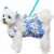 ABRRLO Cute Dog Dress Small Dog Clothes for Girls Female Puppy Outfits Floral Pet Summer Clothes Bowknot Doggy Harness Dress Cat Princess Dresses for Holiday Birthday Party (Blue Daisy, Small)