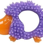 Cutie Chewies Hedgehog Dental Dog Chew Toy — Multi-Textured, Massages Gums, Floats & Bounces for Teething Puppies & Small Dogs, 5″ x 3.5″ x 1″