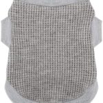Cozy and Functional Dog Shirts for Small Puppies: Stretchable Gray Attire with Easy-On Design, Ideal for Chihuahuas and Yorkies – Enhance Comfort and Playfulness on Chill Days Large