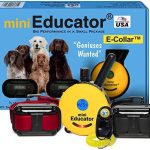 Educator ET-302 Mini E Collar for Dog Training with Remote – 1/2 Mile Range, Waterproof, 100 Blunt Stimulation Levels, Tone or Vibration Mode, Night Light for Small, Medium & Large Dogs (2 Dogs)