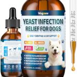Natural Yeast Relief for Dogs, Supports Itch & Allergy Relief, Eases Ear Paw Discomfort for Dog, Supports Immune System Yeast Inflammation – 60ml Bacon Flavor