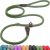 Fida Durable Slip Lead, 6 FT x 1/2″ Heavy Duty Loop Leash, Comfortable Strong Rope for Large, Medium Dogs, No Pull Pet Training with Highly Reflective, Green