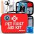 Dog First Aid Kit – Vet Approved Emergency Supplies – Pet First Aid Kit Guide, Tick Remover, Slip Leash & Medical Essentials for Home, Camping, Car, RV, Travel (Essential Pack)