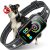 DINJOO Smart Bark Collar – Rechargeable Anti Barking Training Collar with 8 Adjustable Sensitivity, Beep & Shock (Dark Black) for Large, Medium & Small Dogs