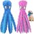 HGB Squeaky Dog Toys – Octopus No Stuffing Crinkle Plush Large Dog Toys to Keep Them Busy, Interactive Puppy Teething Chewing Pet Supplies for Chewer, Small, Medium, Large Breeds, 2 Pack