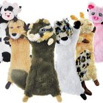 SHARLOVY Dog Squeaky Toy No Stuffing 6 Pack, Dog Toys Crinkle for Small Puppy, Durable Chew Plush Cute Animals Natural for Teething Pet