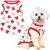 PETCARE Cartoon Dog Shirts for Small Dogs Cute Dog Clothes Red Strawberry Tshirt Soft Cotton Puppy Pajamas Breathable Sleeveless Pet Tank Top Spring Summer Dogs Clothes for Chihuahua Yorkie Shih Tzu