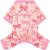 Dog Pajamas Small Sized Dogs Stretchable Summer Dog Clothes Pjs 4 Legs Girl Boy Cute Soft Puppy Outfits Doggie Cat Jammies Jumpsuit Sleeper for Pet (Bow Tie, Small)