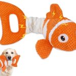 Squeaky Dog Toys, Durability Interactive Tug of War Puppy Toys for Indoor and Outdoor Play – Stuffed Pet Dog Toys with Soft Fabric Suitable for Small, Medium, and Large Dogs