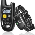 Dog Shock Collar with Remote Control- Training Collar for Small Medium Large Dogs, Electric Collar for Dogs Training Rechargeable, E Collar with Beep, Vibration & Shock-Lock Keypad