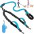 Lukovee Double Dog Leash, No Tangle 360° Swivel Heavy Duty Reflective Lead with Two Padded Handles Dual Dog Splitter, Comfortable Shock Absorbing Walking Training for Small Medium Large Dogs(Blue,L)