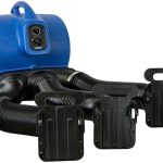 XPOWER X-800TF-MDK 3/4HP Professional Pet Grooming Carbon Dust Free Cage Dryer with Multi Drying Kit & Timer For Quicker Turnaround Time