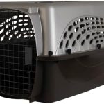 Petmate Dog Crates for Small Dogs & Cat Carriers, Two-Door Plastic Pet Kennel, Top & Front Loading, Made in USA, 24″ For Pets Up To 15 lb, Pearl Tan