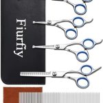 6-in-1 Dog Grooming Scissors – Professional Stainless Steel Hair Cutting Kit with Safety Rounded Tips, Ergonomic Soft-Grip Handles for Small & Large Dogs, Cats