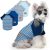 XPUDAC 4 Pack Dog Sweaters Comfy Dog Clothes with Sleeves Puppy Shirts Pullover Pet Sweatshirt for Small Medium Large Dogs Boy Girl Doggy Outfits Cat Apparel, Blue, S