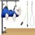 Foldable Dog Grooming Table Arm – Adjustable 28″-41″ Clamp Arm with Hammock, No-Sit Holder for Small Dogs – Grooming Table for Dogs at Home or Salon