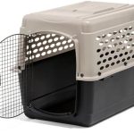 Petmate Vari Dog Kennel – Portable Dog Carriers & Crates for Large Dogs, Airline-Friendly, Durable Plastic, Pet Carrier For Home and Travel, 36 Inches, Taupe and Black