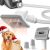 Afloia Dog Brush Vacuum Attachment – Pet Grooming Tool for Dogs & Cats (Vacuum Not Included), Compatible with 1-1.5″ Round Port Vacuums (Dyson,Bissell,Eureka,Dirt Devil), with Extension Hose (White)