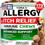Dog Allergy Relief Chews – Dog Itching Skin Relief Treatment Pills – 170 Treats – Anti-Itch – Itchy and Paw Licking – Hot Spots – Omega 3 Fish Oil – Dry Skin & Coat Supplement – Beef Liver Flavor