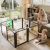 FXW AuraSpace Pro Acrylic Indoor Dog Playpen, Heavy-Duty with Metal Frame, 24″ Height 8 Panels for Puppies & Small Dogs, Black│Patented