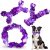 WOWBALA 3 Pack Dog Chew Toys for Aggressive Chewers,Indestructible Dog Toy for Medium Large Dogs, Chew Toys to Keep Dogs Busy,Super Chewer with Tough Nylon, Reduce Boredom & Anxiety(Bacon Flavored)