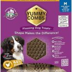 Yummy Combs Dog Dental Treats – Vet VOHC Approved – Delicious Chicken Protein – Removes Tartar with Cleaning Comb Shape – Dental Dog Treats for Medium Dogs (24oz, 30 Count)