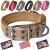 ADITYNA Heavy Duty Dog Collar for Large Dogs – Reflective Collar with Handle for Training, and Walking – Wide, Thick, Tactical, Soft Neoprene Padded