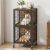 MAHANCRIS Dog Crate Furniture for 2 Dogs, 48.8″ Tall Double Dog Kennel Furniture for Small Medium Dogs, 2-Tier Dog Cage End Table with Name Tags & Wheels, Decorative Dog House, Rustic Brown DCHR5401