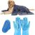3PCS Dog Bath Supplies,Dog Bath Brush | Dog Washing Gloves | Dog Towel 40” X 23.6”,Super Absorbent and Soft Pet Grooming Towel, Perfect Shower & Grooming Supplies for Dogs (A-3 Kits)